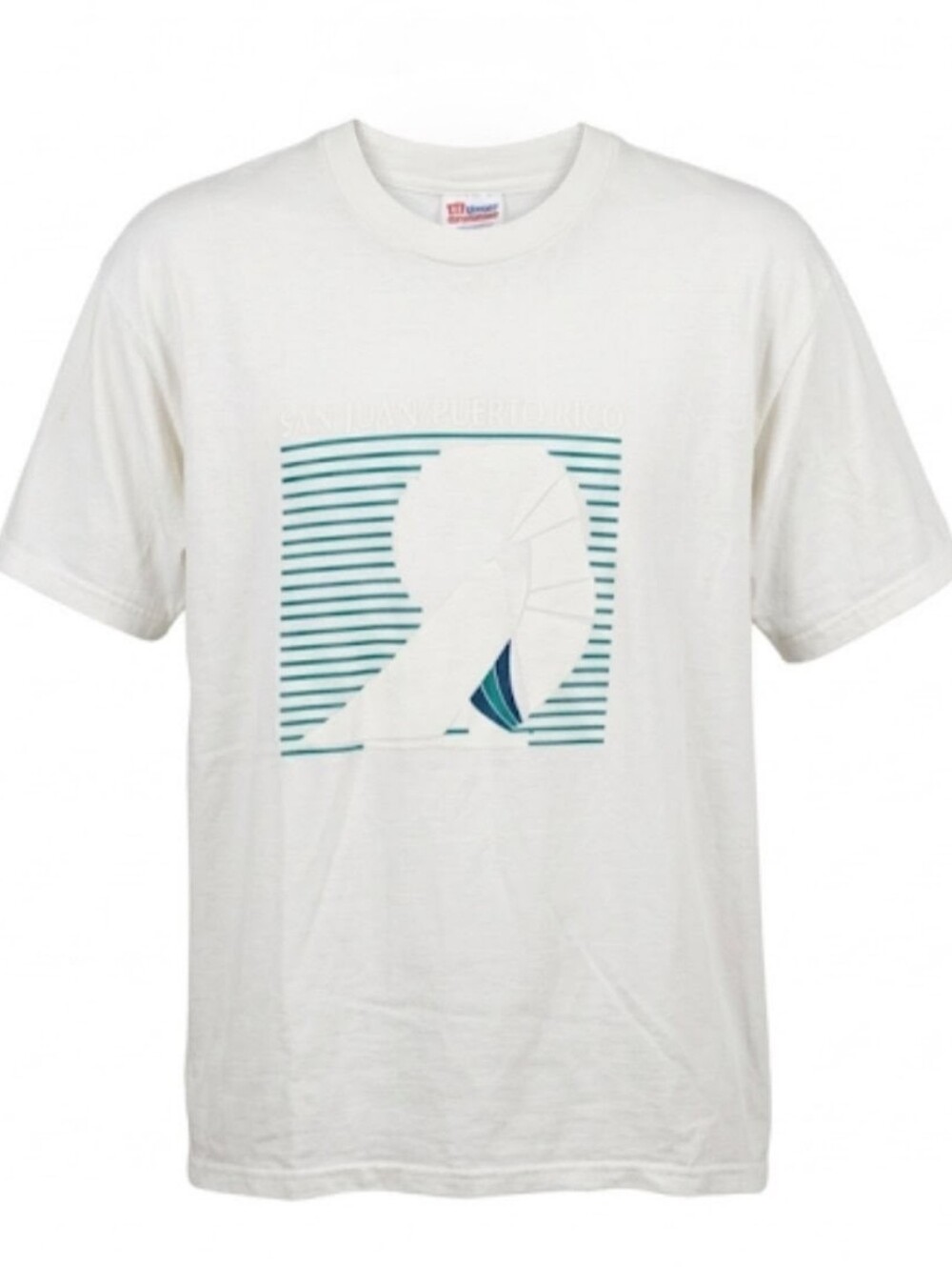 Vintage Hanes white San Juan Puerto Rico single stitch tee size XL